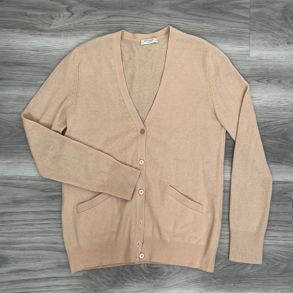 Equipment Tan Cashmere Cardigan
